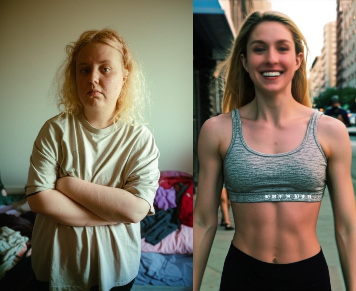 Lisa's transformation - Before and After